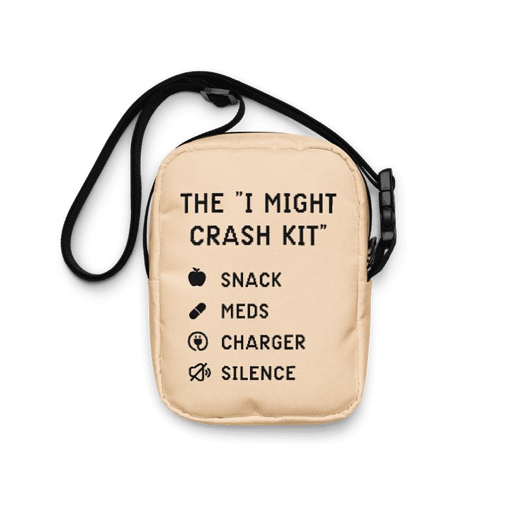 I Might Crash Kit Crossbody Bag | Chronic Illness Spoonie Essentials Bag product image (1)