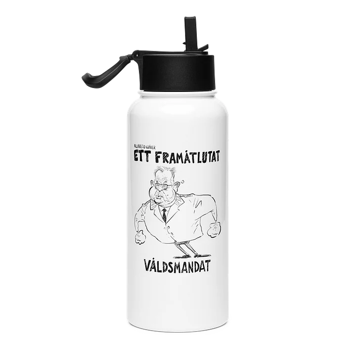 Framåtlutat våldsmandat - Vattenflaska (signed by @Kluddniklas!) product image (1)