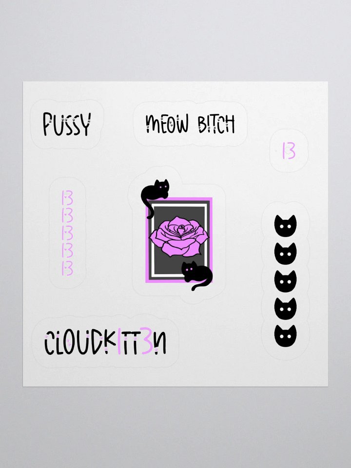 Kitten Sticker Sheet product image (1)