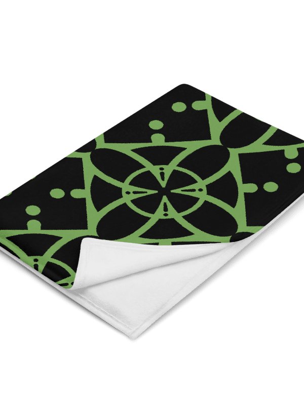 Green Ethereal Echoes Throw Blanket product image (1)