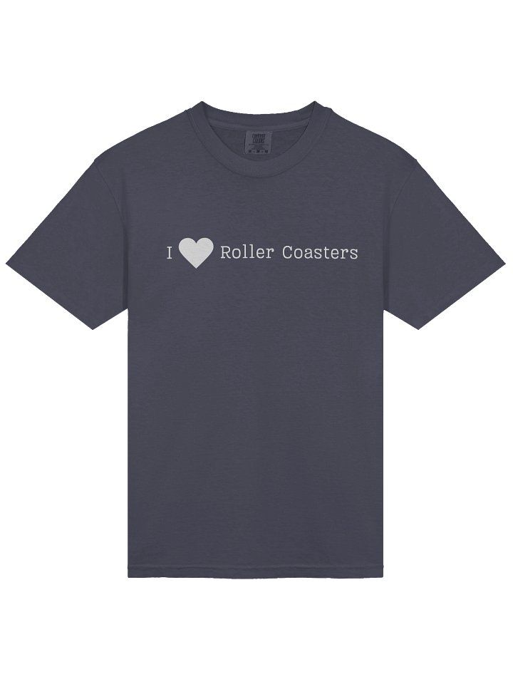 I Love Roller Coasters T‑Shirt – Coaster Enthusiast Tee for Theme Park Fans product image (2)