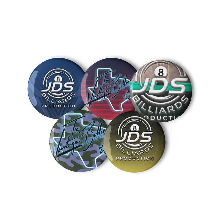 8 JDS Billiards Production Pin Button Set product image (3)