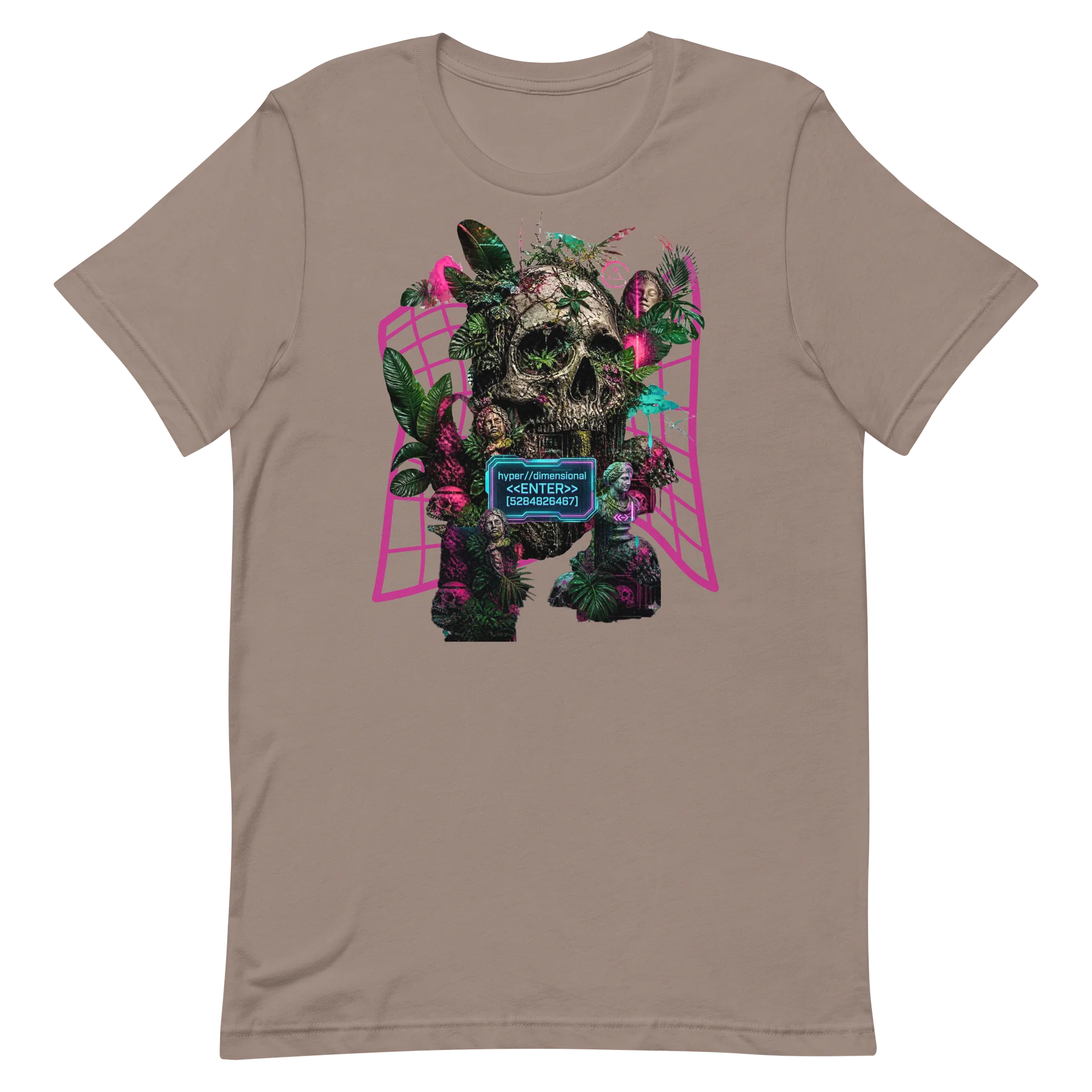 Hyper Dimensional Skull Neon Collage Tee product image (2)