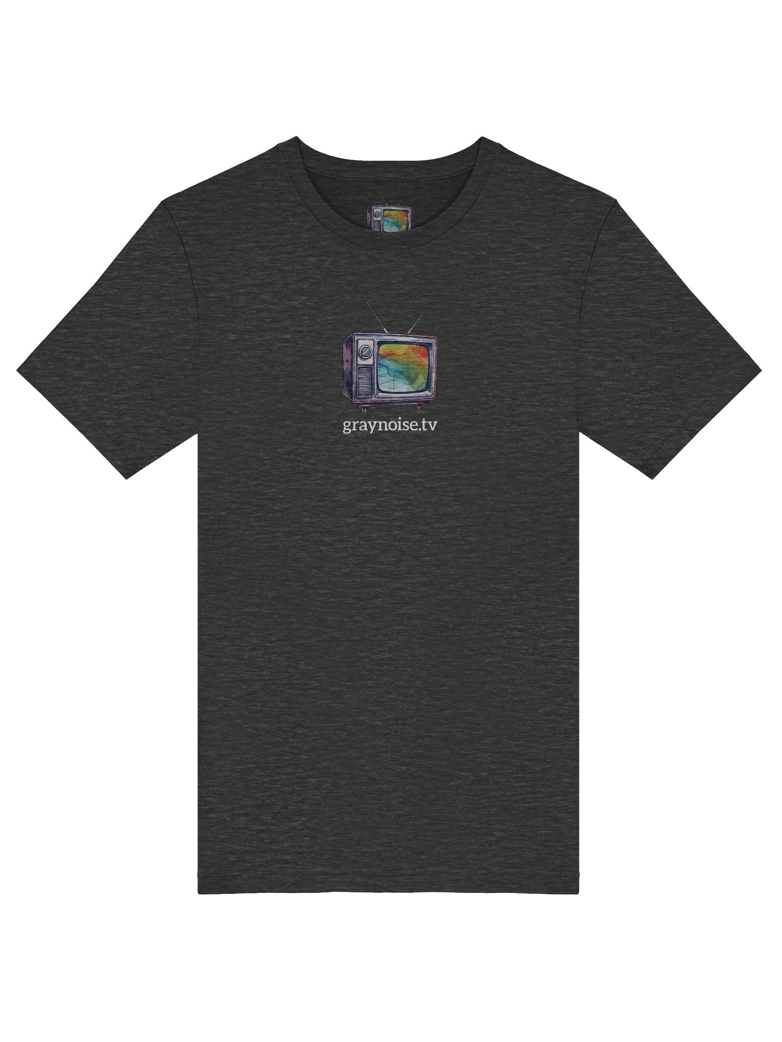 Graynoise Color Grid TV Logo Heather Unisex Tee - Bella+Canvas Supersoft product image (39)