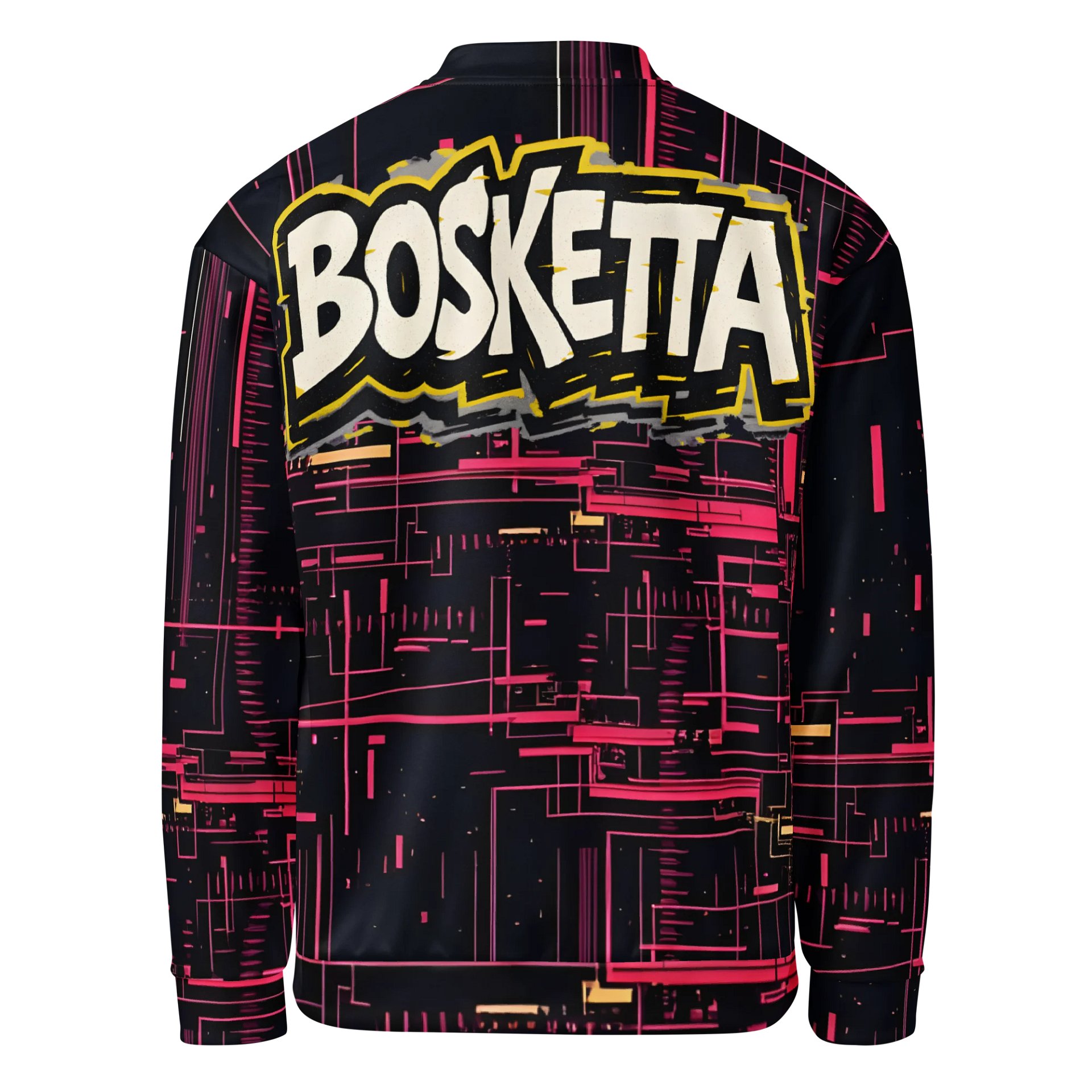 Futuristic Circuitry All-Over Bomber Jacket product image (2)