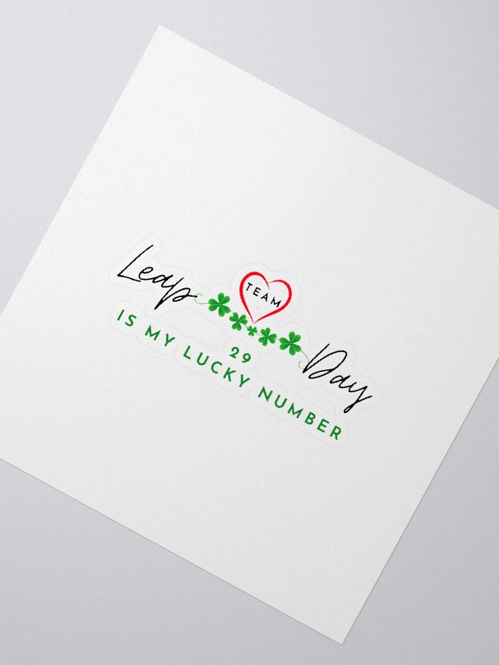Kiss Cut Sticker - 29 IS MY LUCKY NUMBER product image (2)
