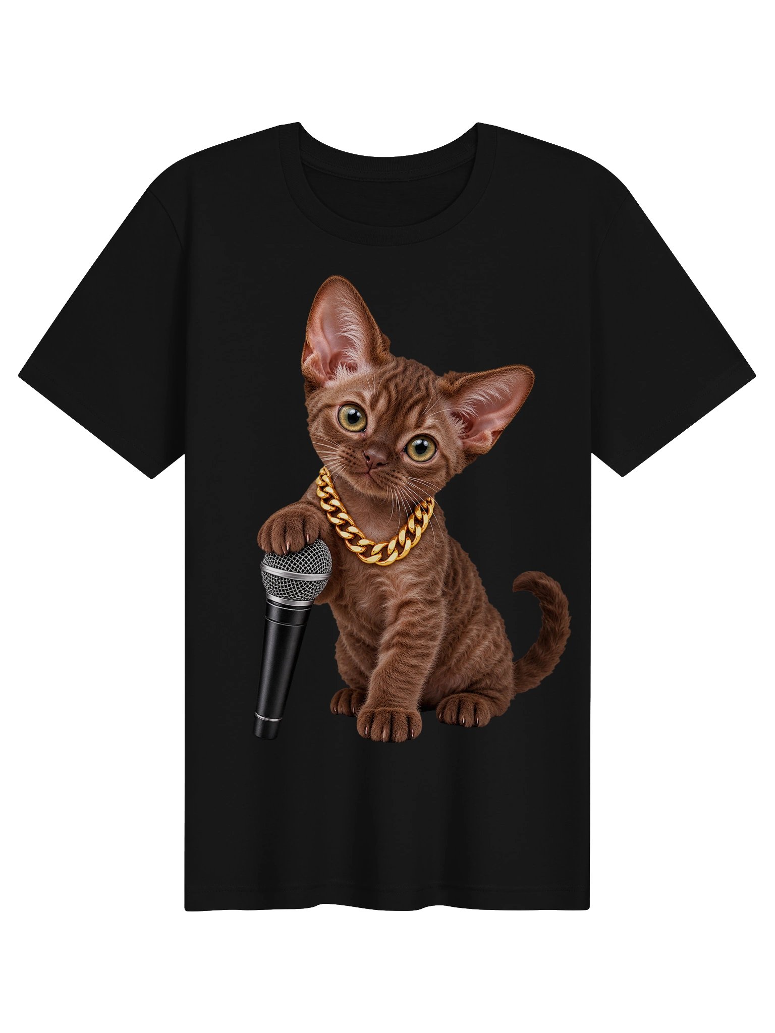 Hip Hop Devon Rex Kitten – 11 Color Unisex Tee product image (1)