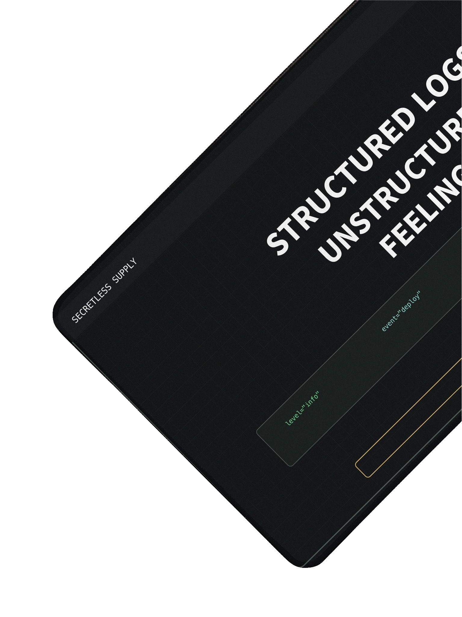 Structured Logs, Unstructured Feelings Desk Mat product image (3)