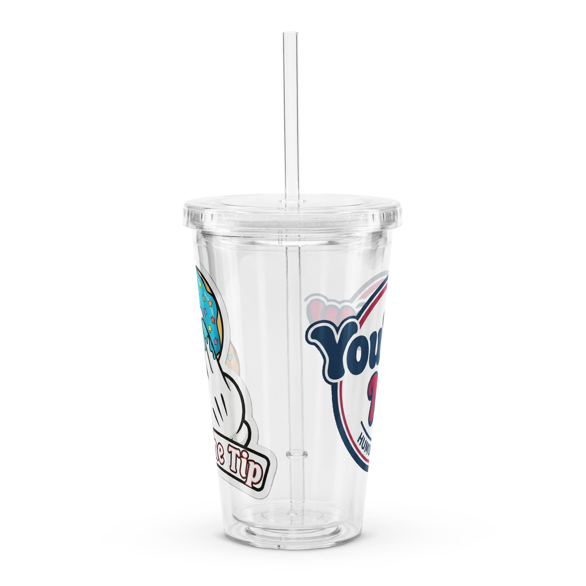 Just The Tip - Custom Double Wall Clear Plastic Tumbler product image (2)