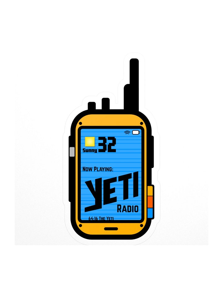 Yeti Radio PDA Sticker product image (1)
