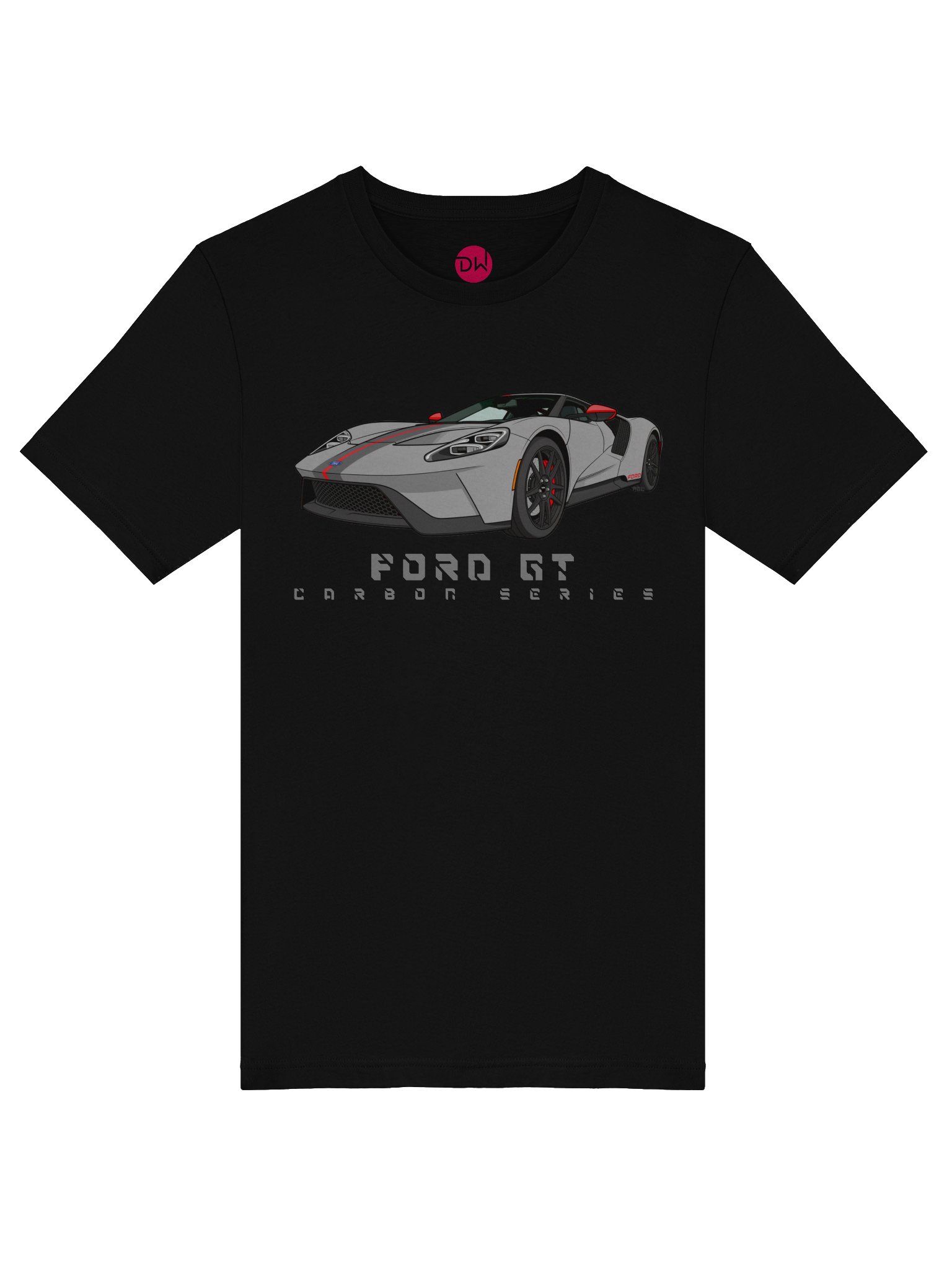 Grey Ford GT Carbon Series Shirt (Retro, Sketch, Silhouette) product image (39)