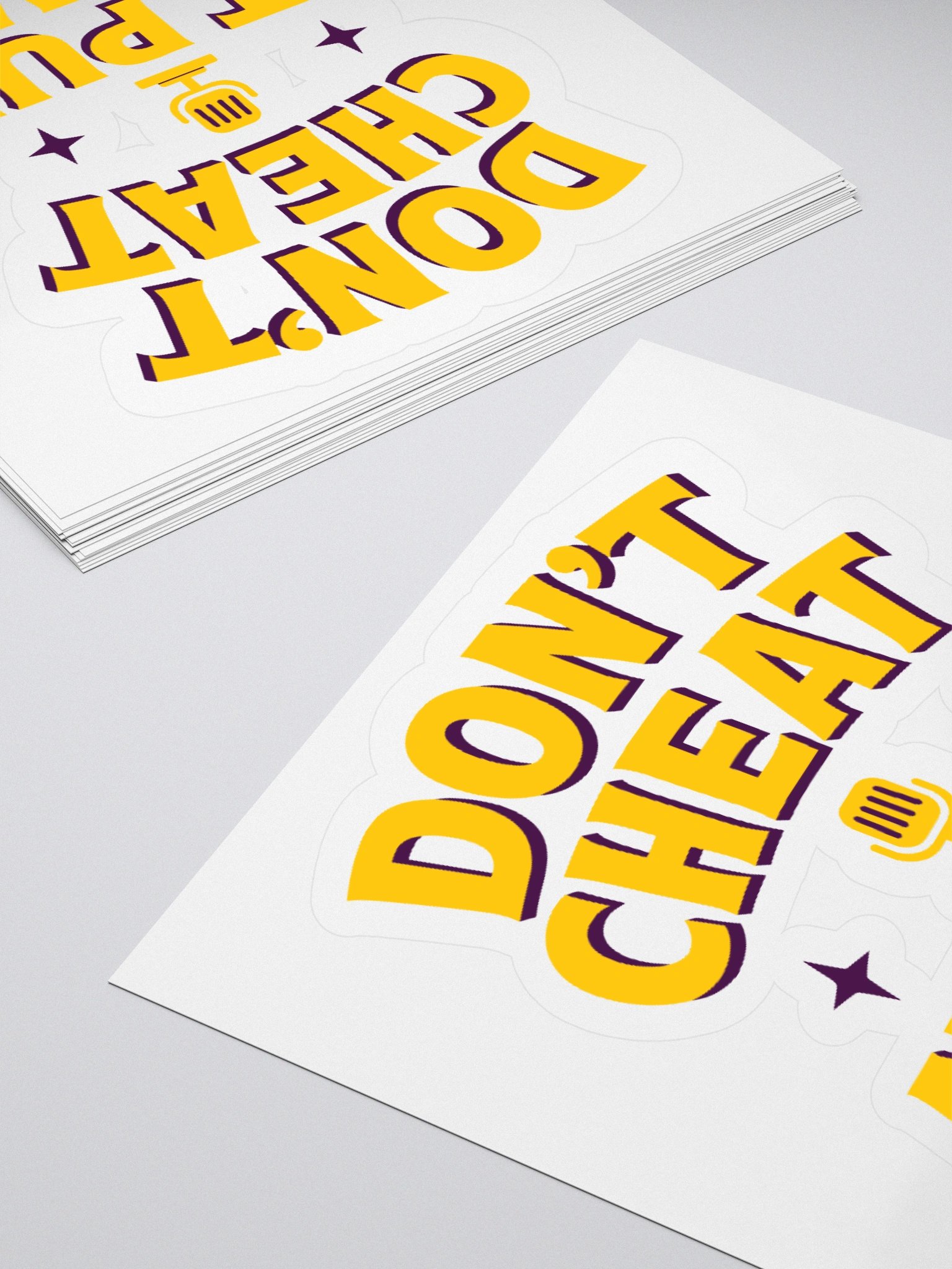 Don't Cheat Stickers product image (4)