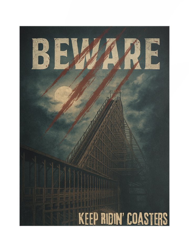 Beware of the Beast - Keep Ridin' Coasters 18x24 Inch Poster product image (1)