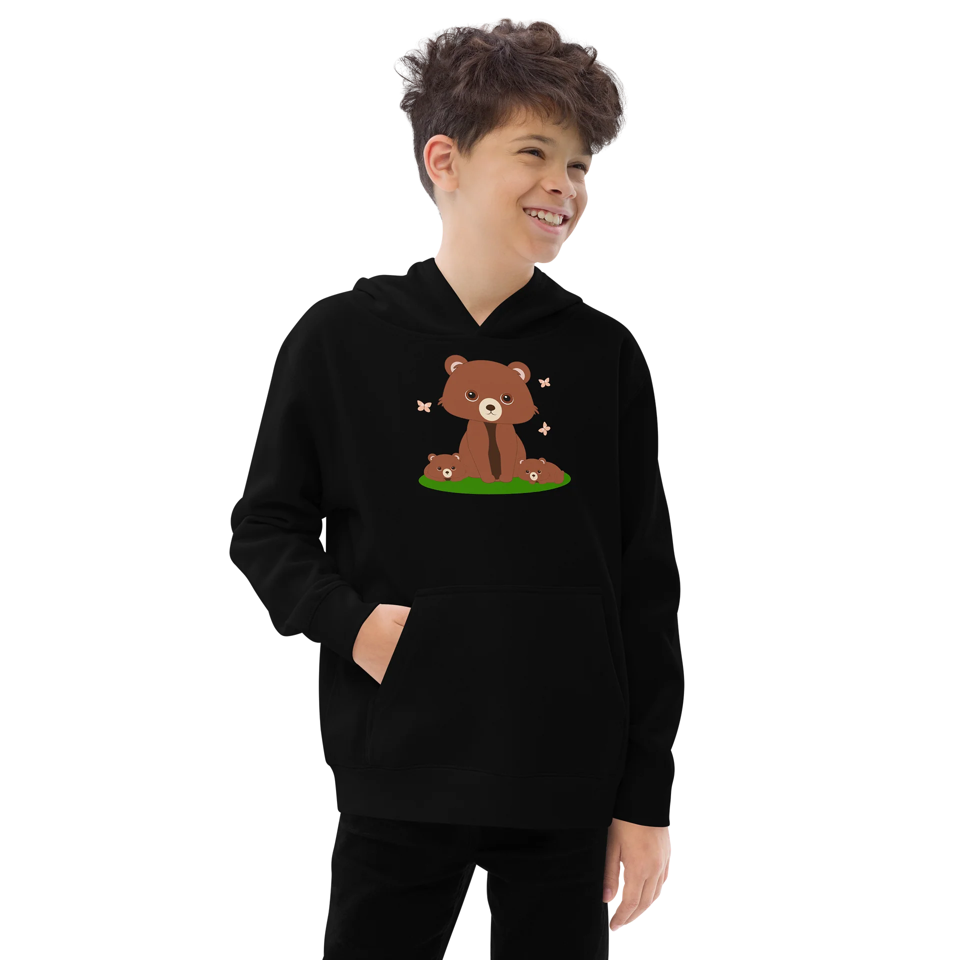 Woodland Families Bear Youth Pullover product image (4)