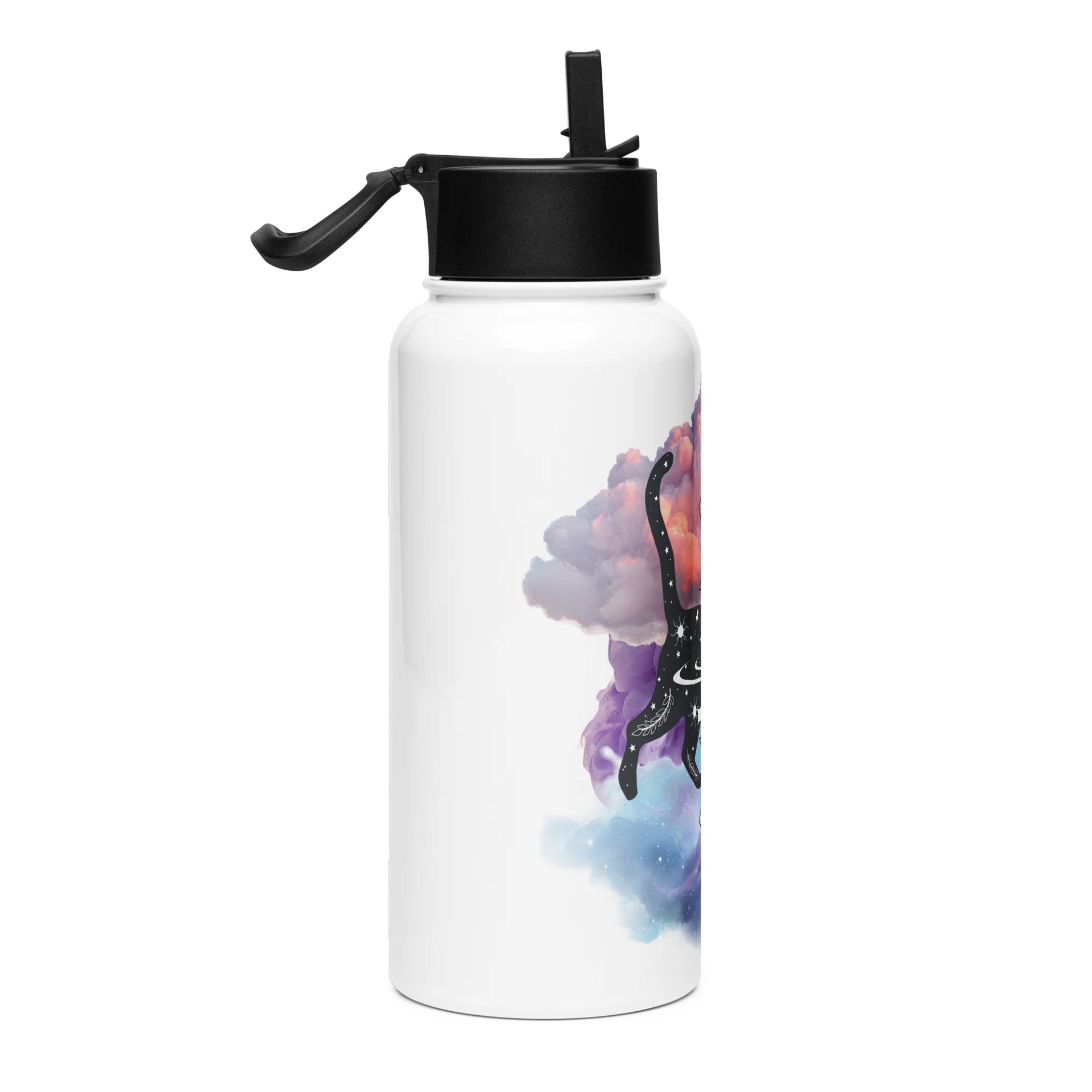 Cosmic Feline Stainless Steel Water Bottle product image (4)