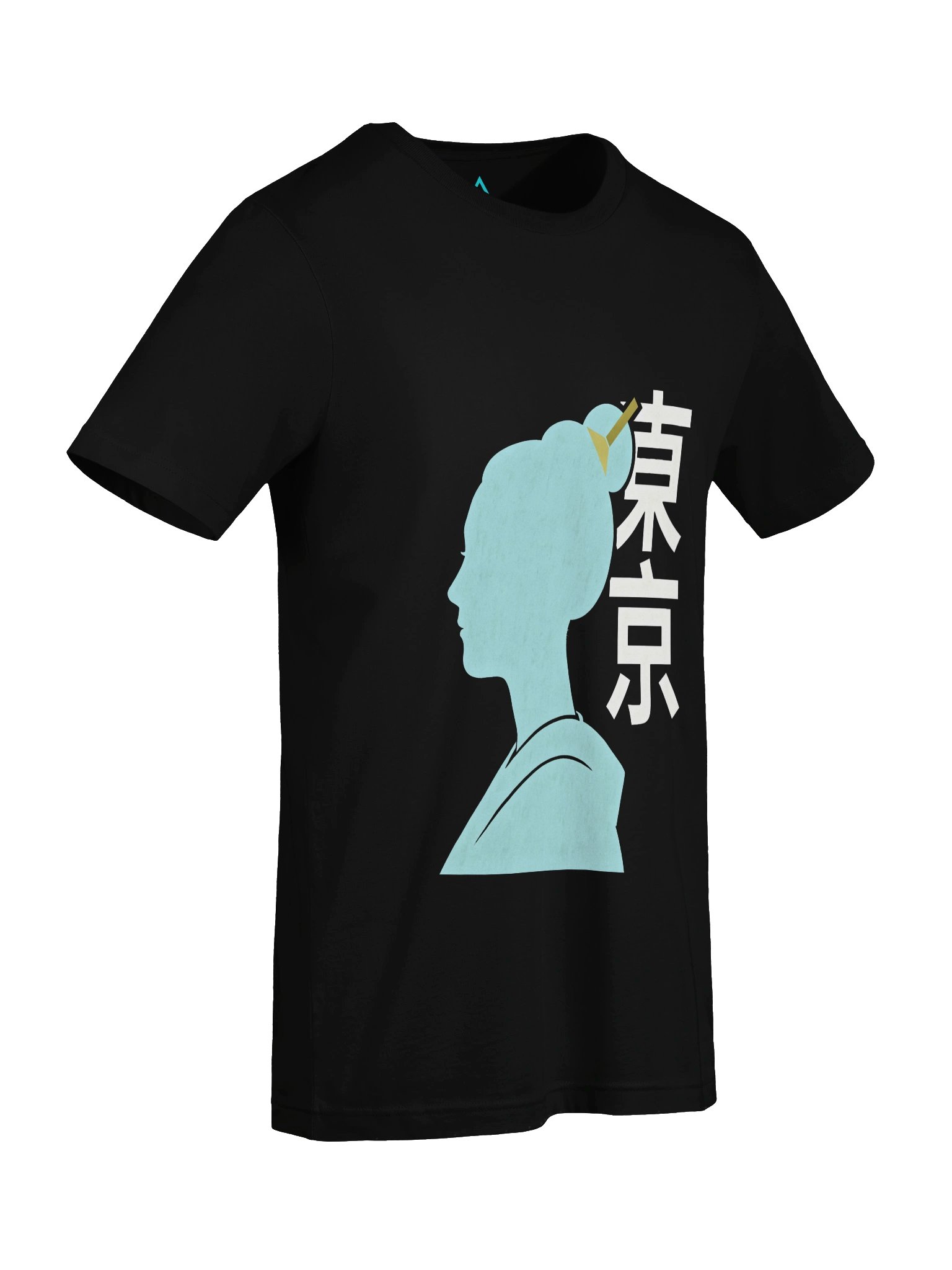 Blue-Haired Japanese Silhouette Tee — Sakamototo | Anime Streetwear | Neo-Tokyo Minimal Drop product image (7)