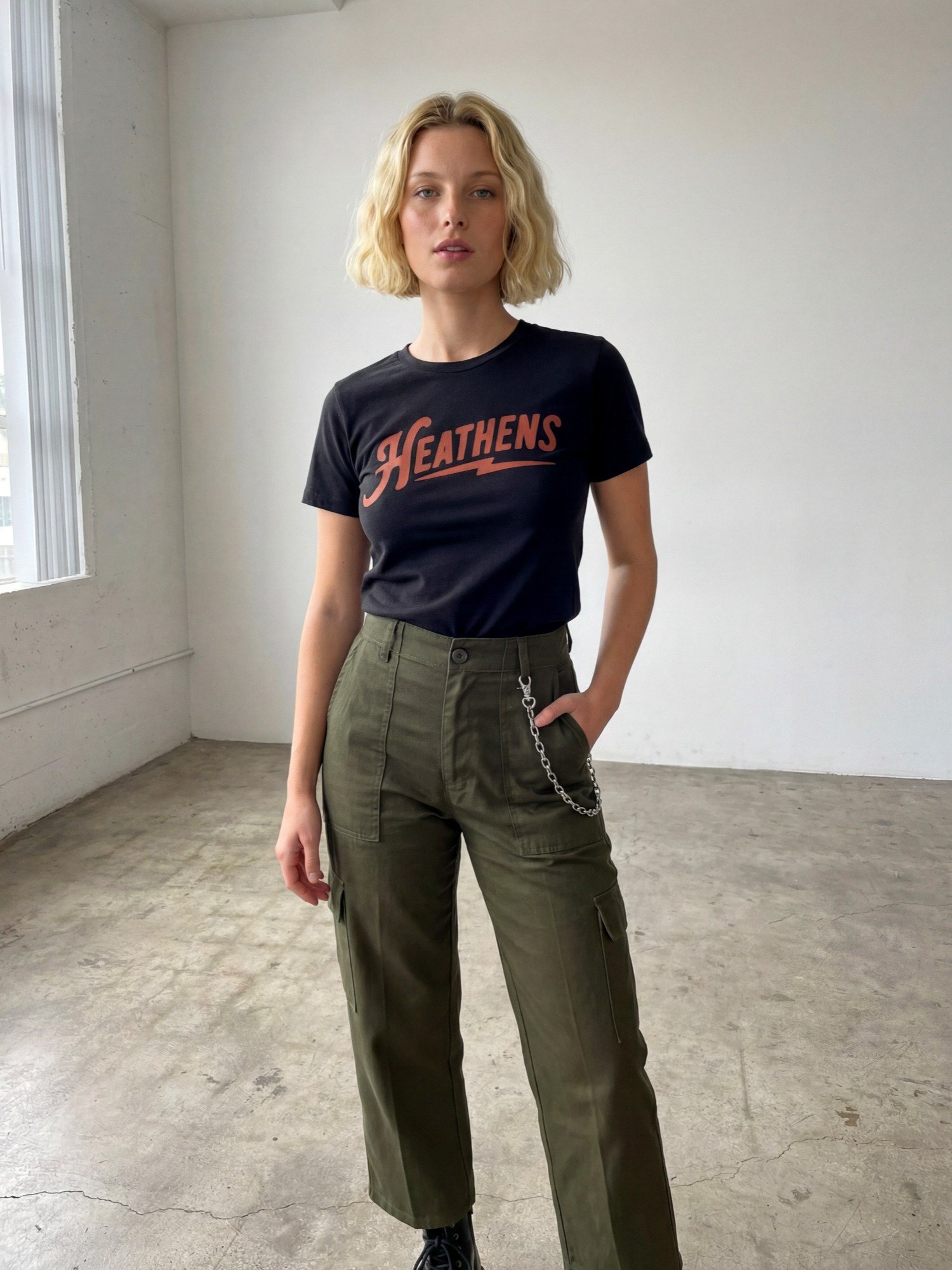 Heathens Scarlet Logo Women's Fitted Tee product image (1)