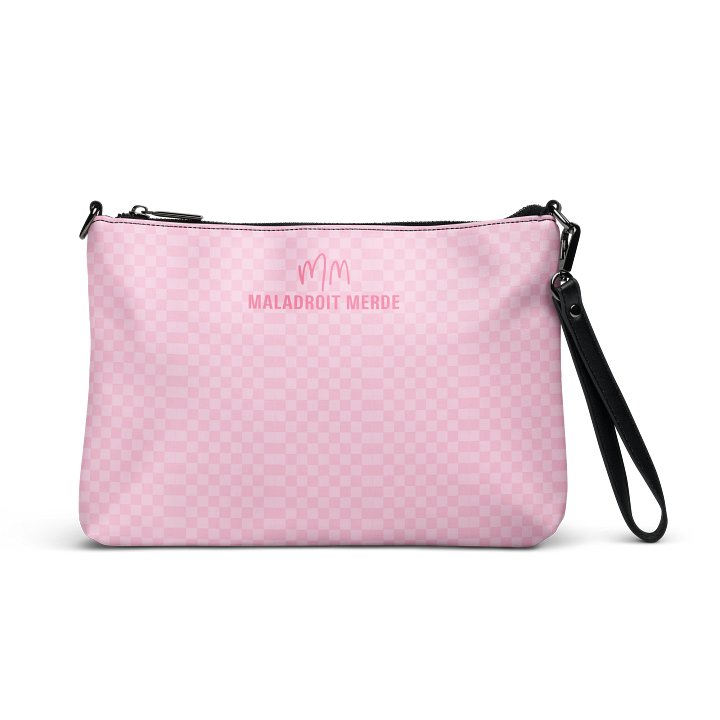 PINK CHECKERED BAG product image (1)