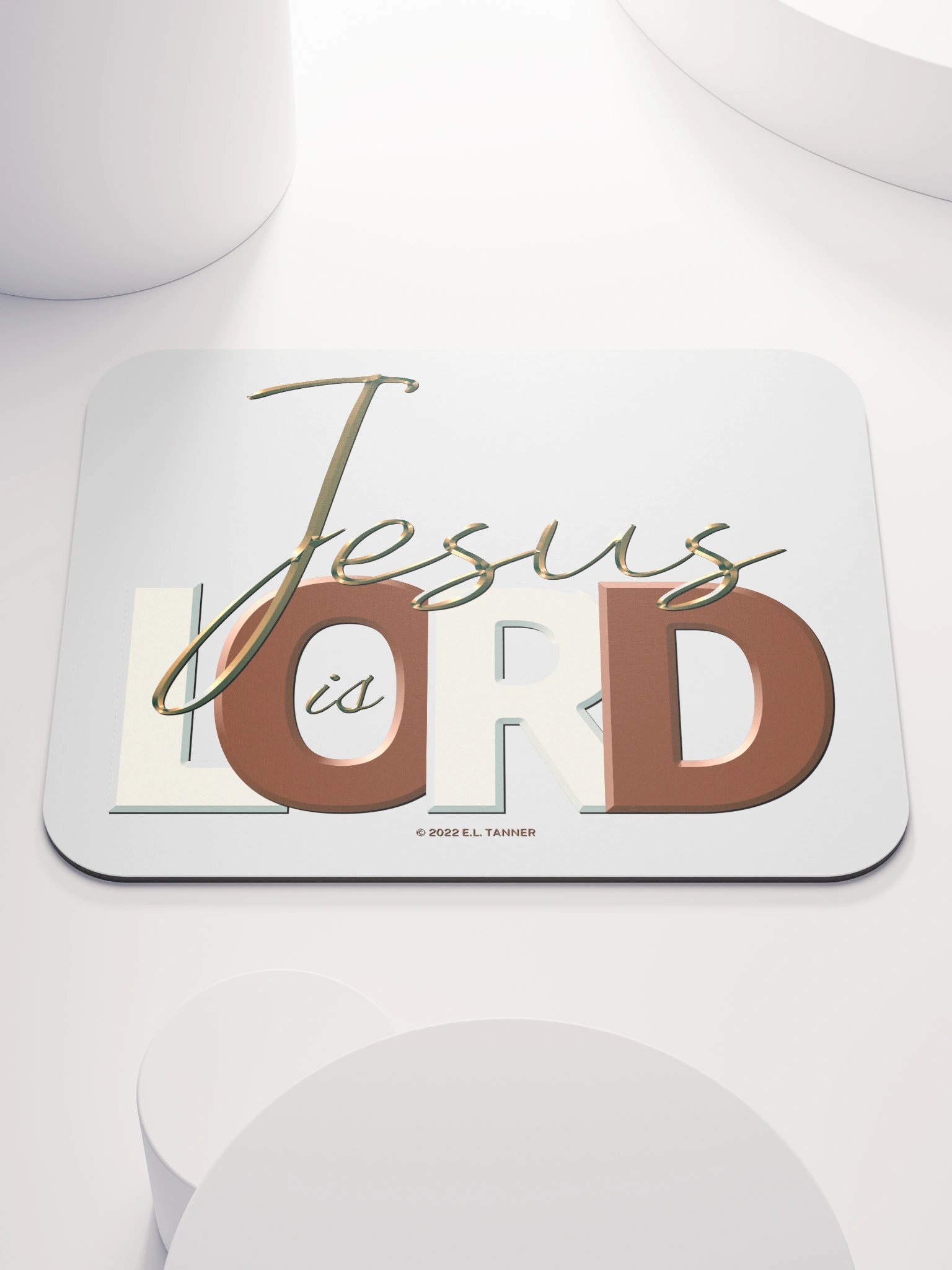 Jesus is Lord, Brn Mouse Pad product image (1)