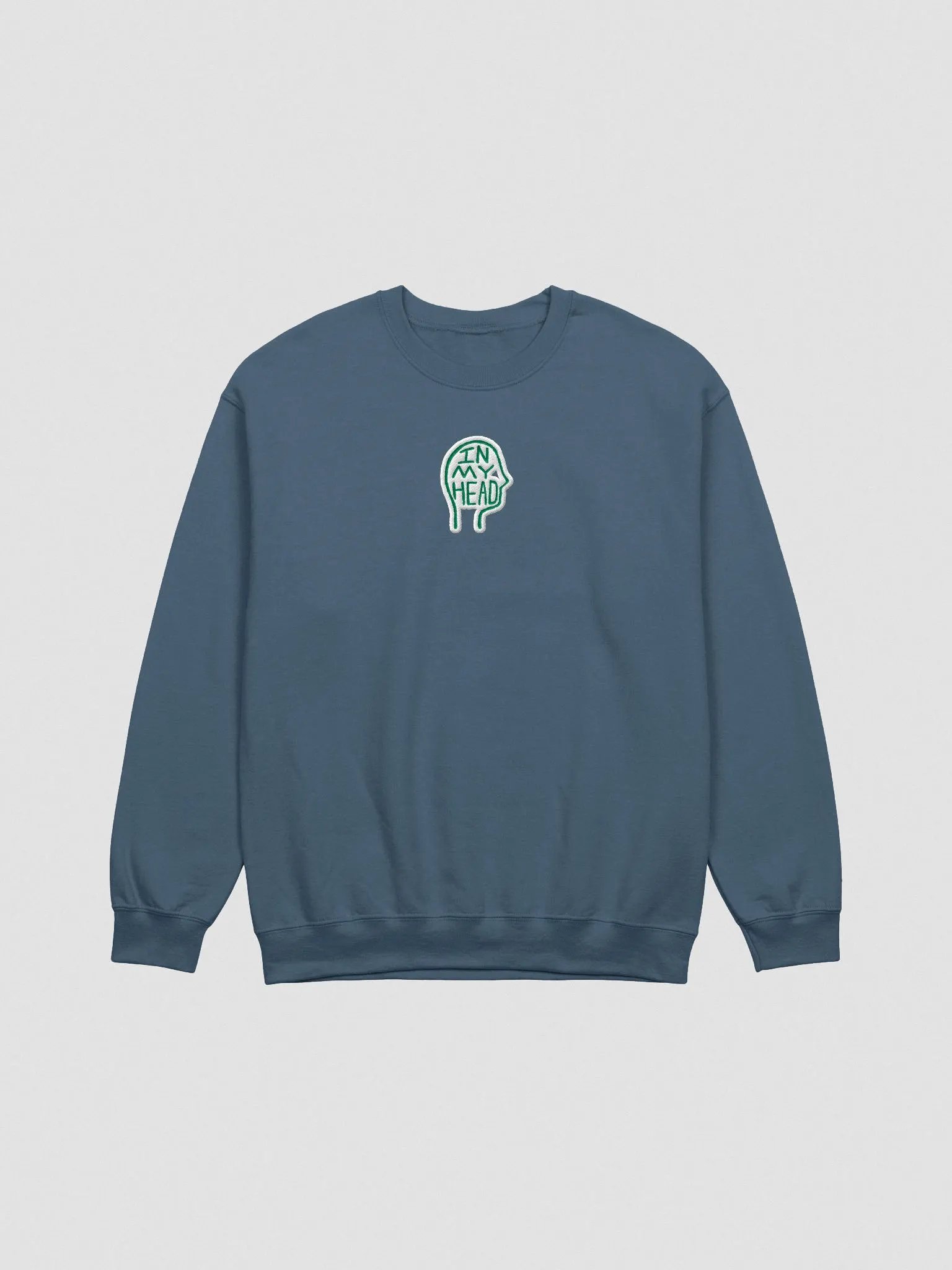 In My Head embroidered crewneck (green bubble design) product image (2)
