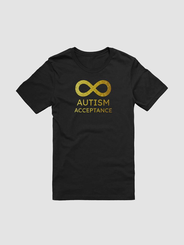 Golden Infinity Autism Acceptance T-Shirt (No Overlap Lines) product image (1)