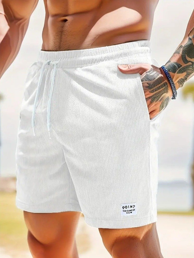 Summer Corduroy Sports Short Pants Mens Clothing product image (2)