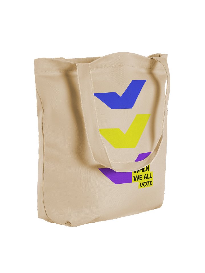When We All Vote Tote Bag (Beige) product image (2)