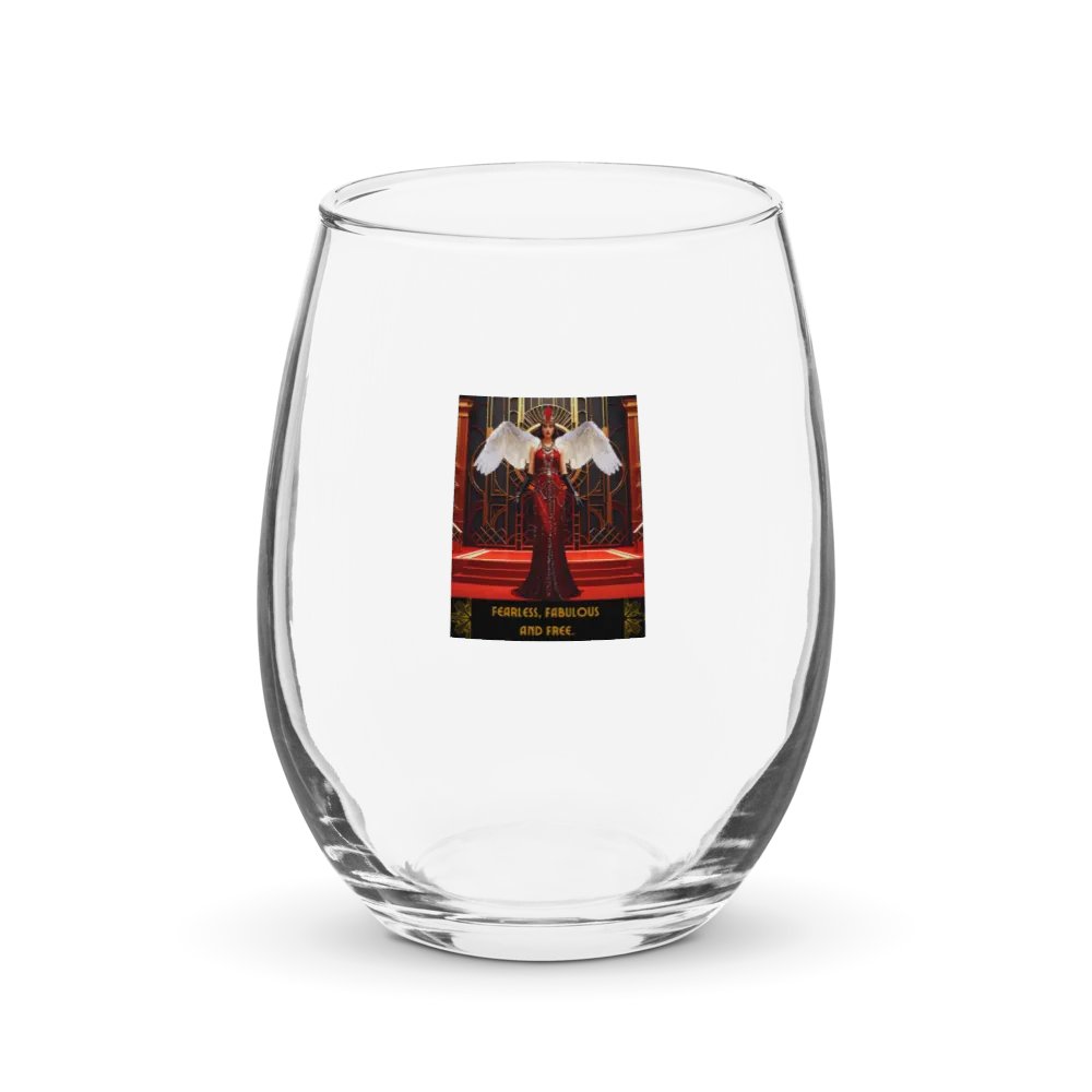 Fearless, Fabulous and Free 1920s Inspired Stemless Wine Glass product image (1)