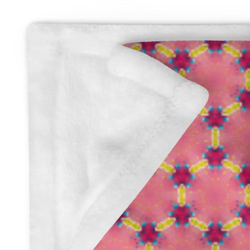 Pink Honeycomb Seamless Pattern Throw Blanket product image (12)