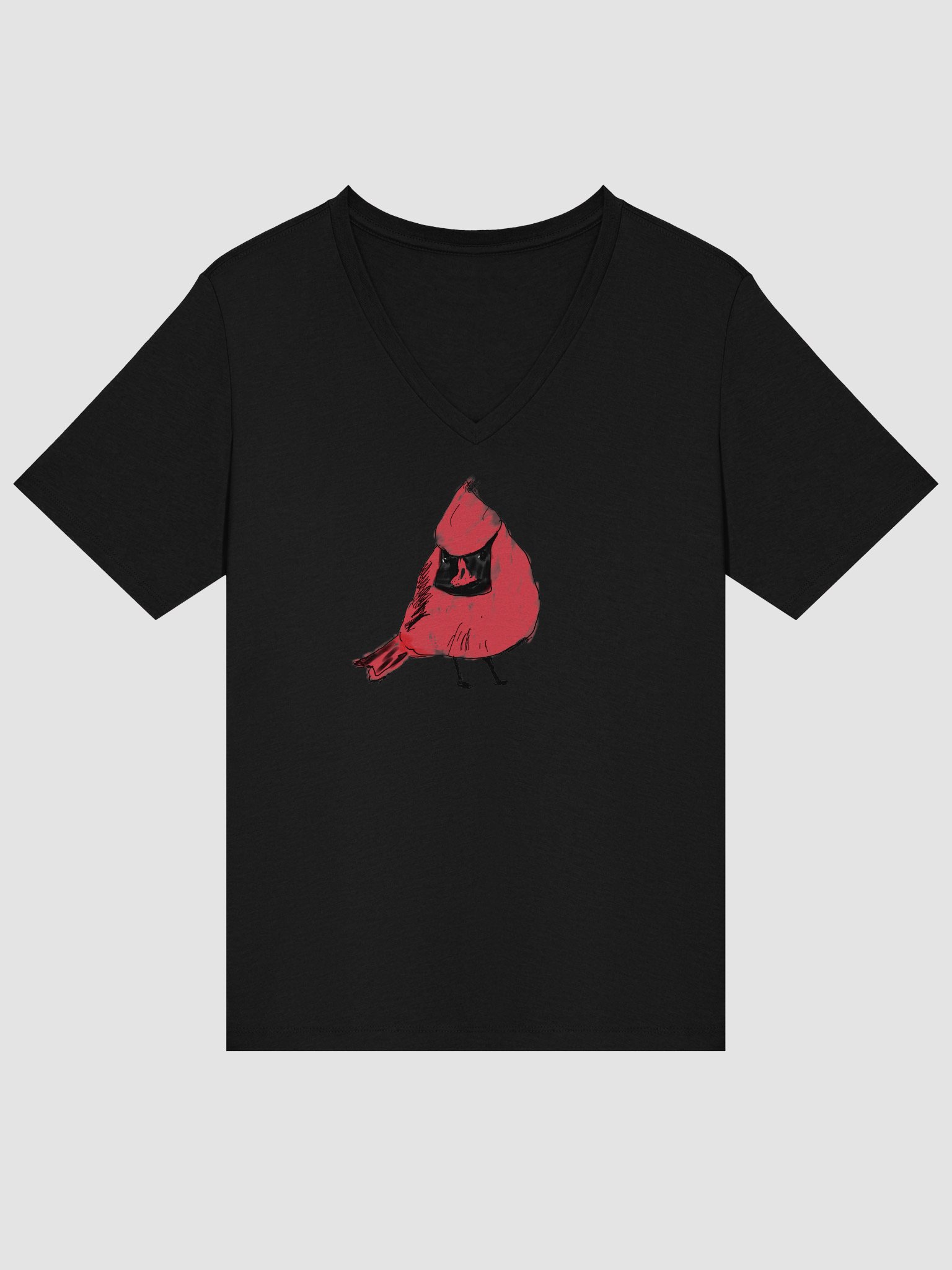 Shirley's Cardinal Relaxed V-Neck Tee product image (13)