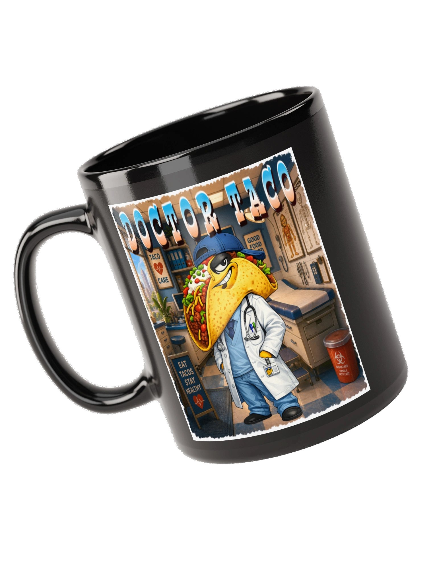 Doctor Taco Black Glossy Mug - The Taco Family product image (9)