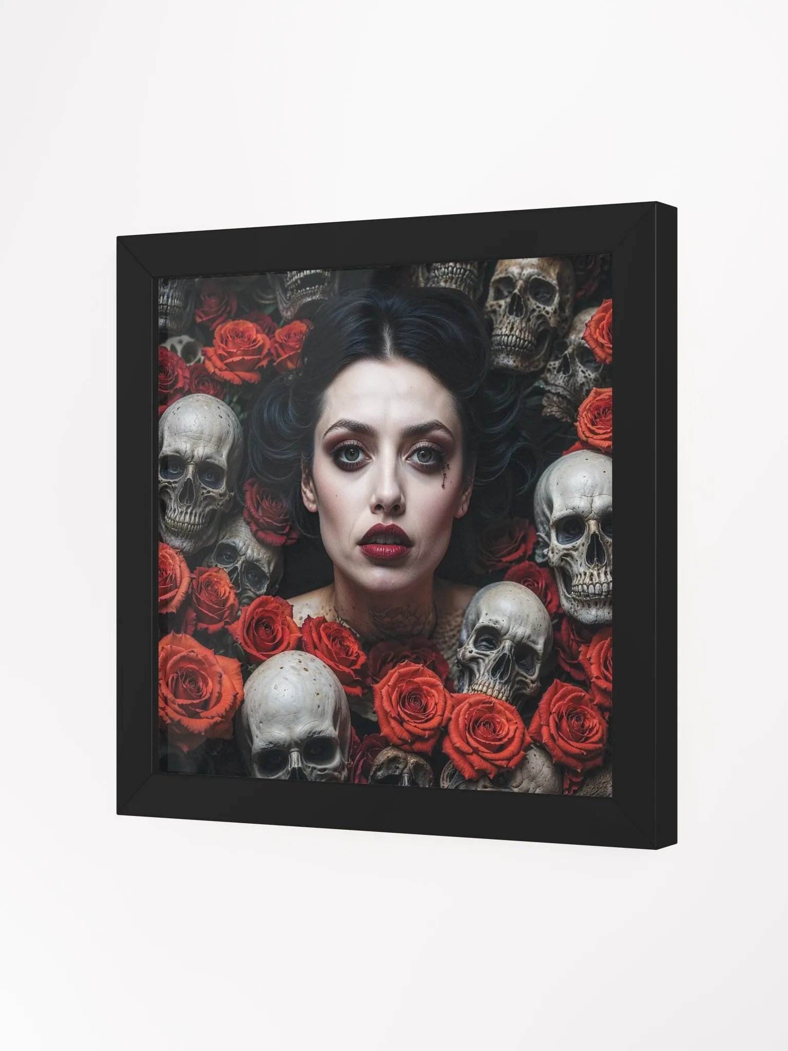 Gothic Skulls and Roses Framed Print product image (20)