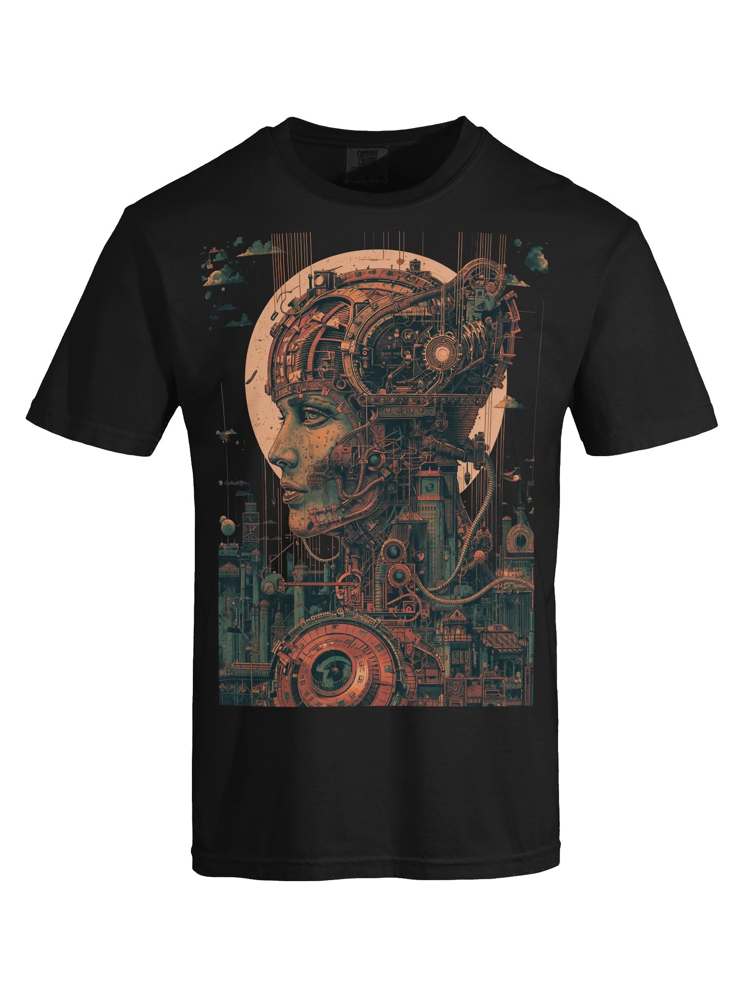 Cybernetic Muse Sci-Fi Heavyweight Shirt product image (2)