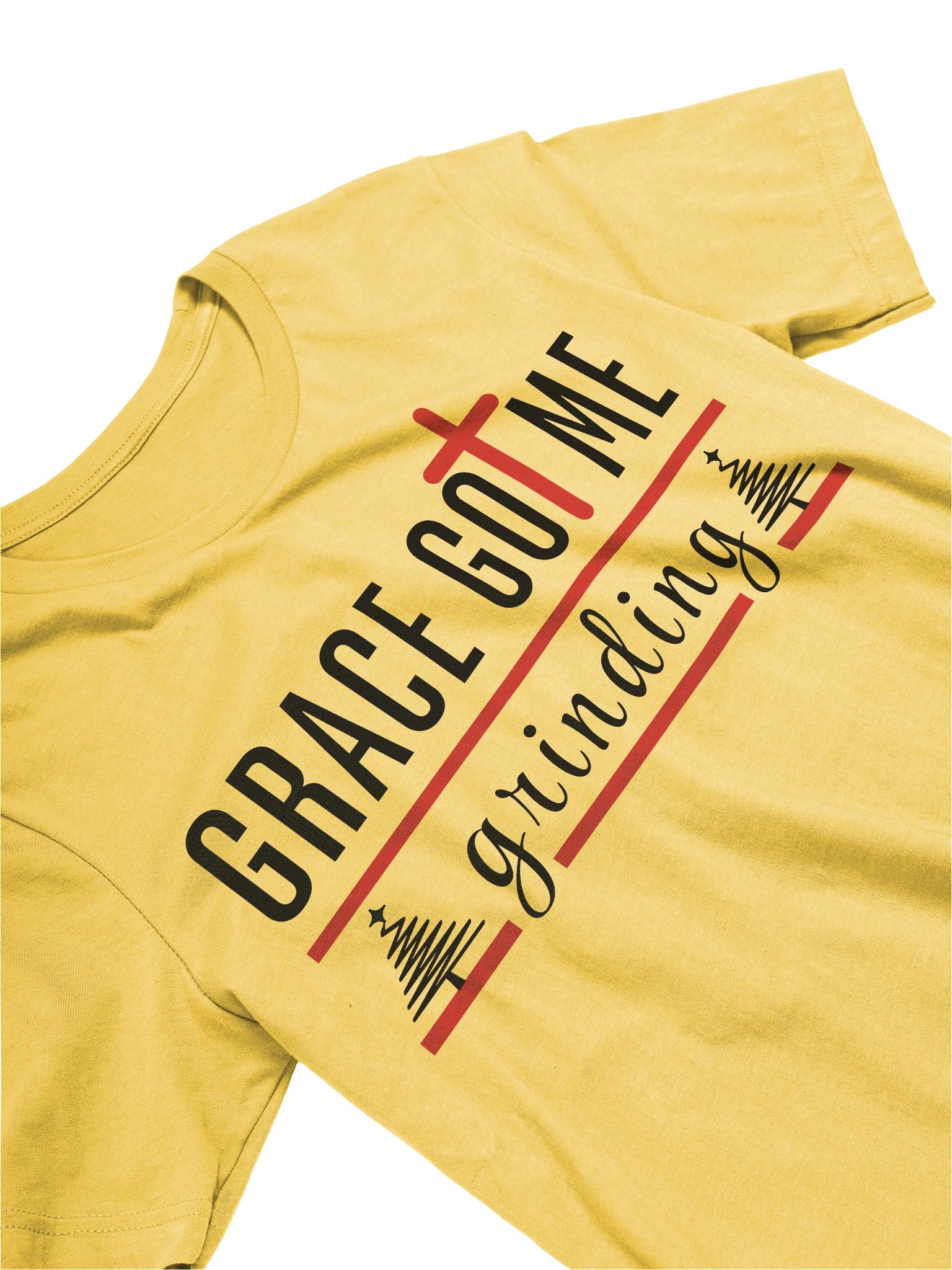 Grace Got Me Grinding Christian T-Shirt | Faith Hustle Tee for Women | Motivational Jesus Shirt product image (16)