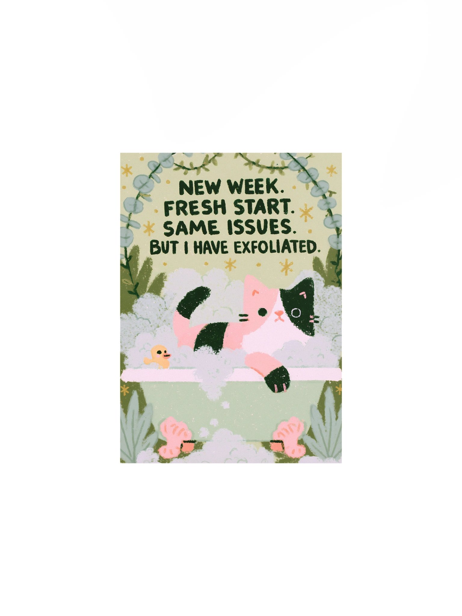 Fresh Start Exfoliated Cat Poster product image (2)