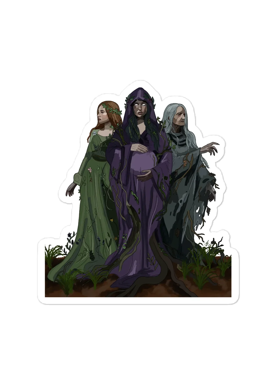Maiden Mother Crone Sticker product image (1)