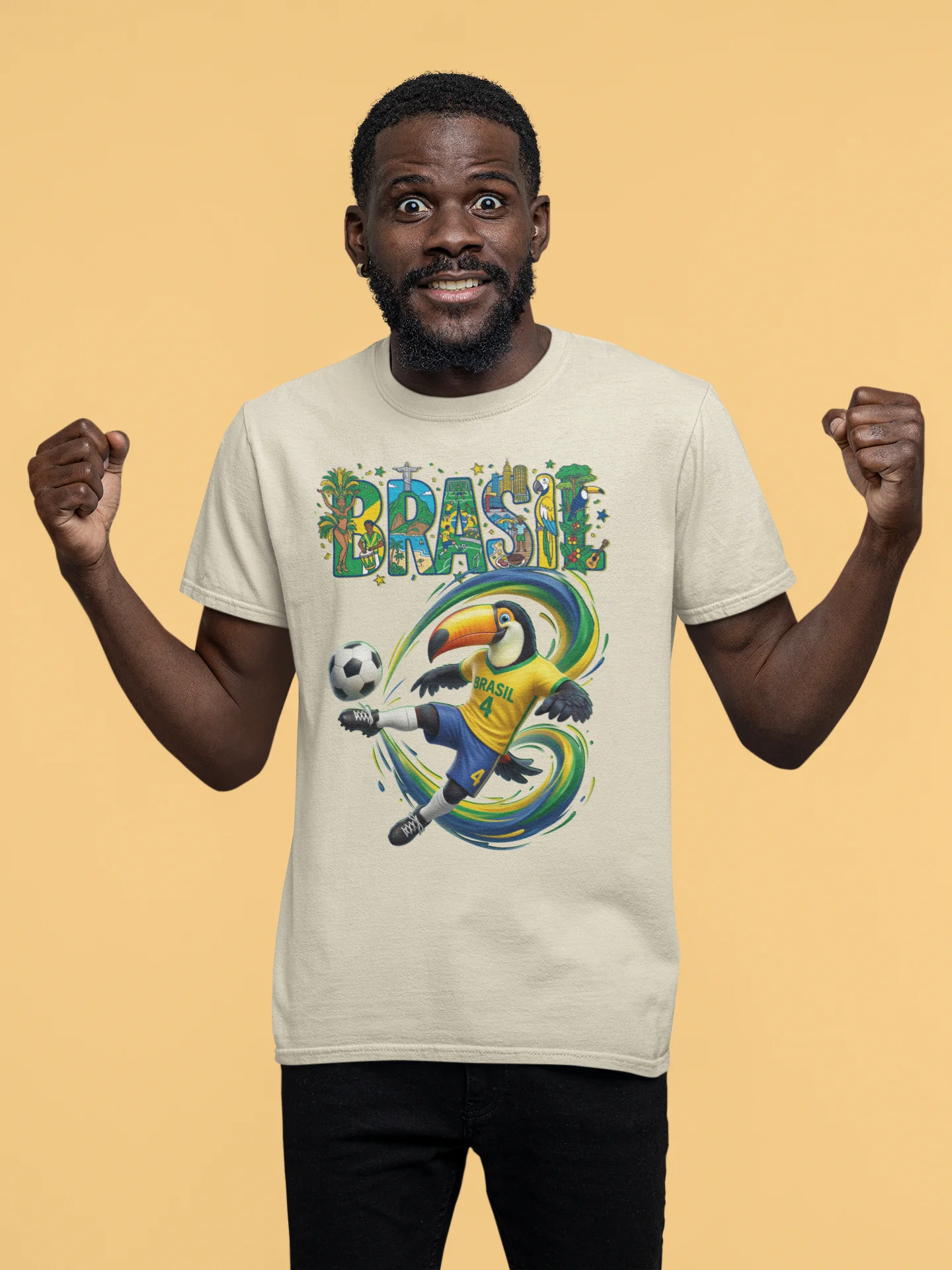 Brazil Soccer Toucan - Brazilian Pride Football Mascot product image (1)