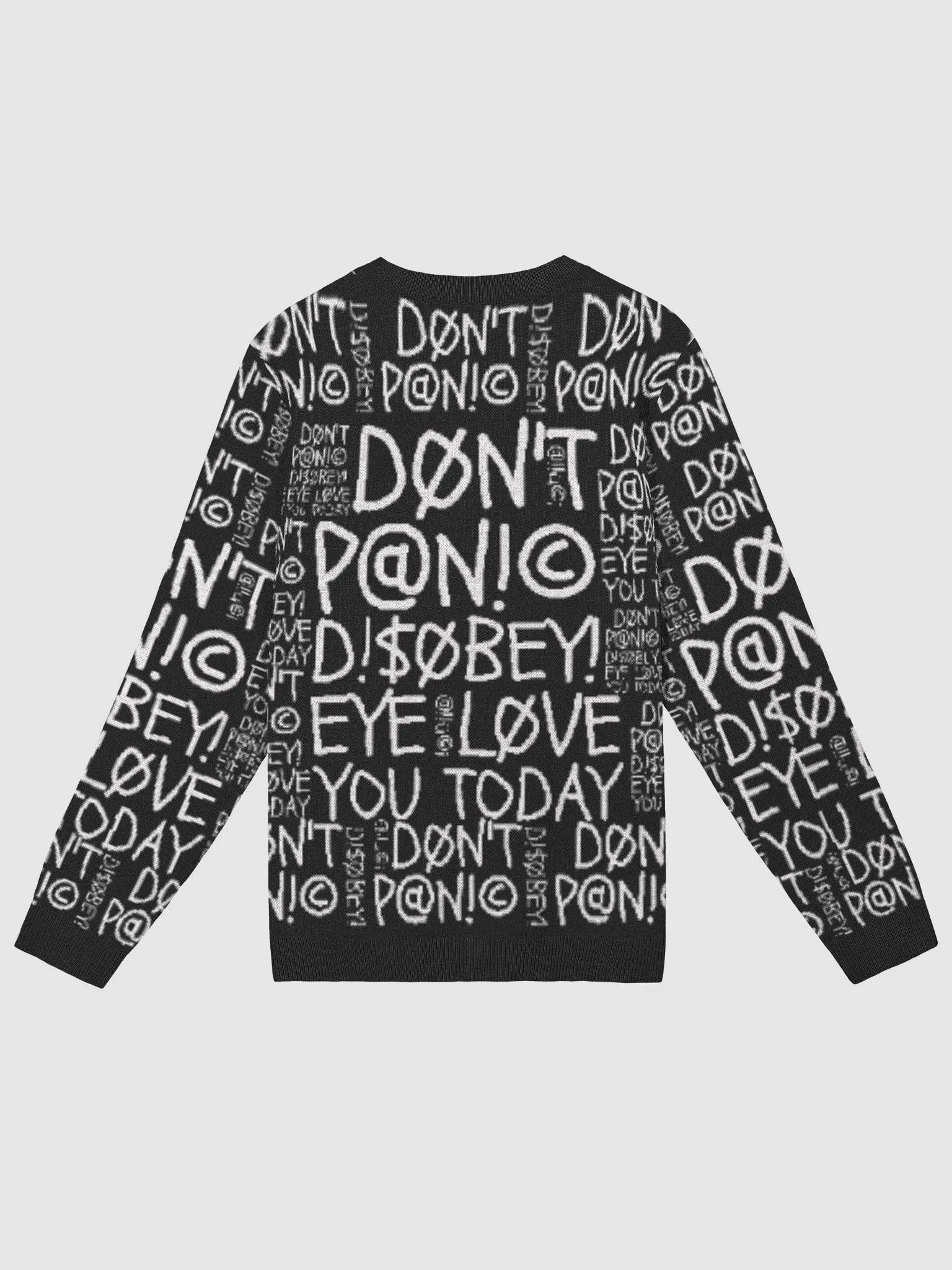 DØN'T P@N!© D!SØBEY! Scribble Jacquard Knit product image (10)