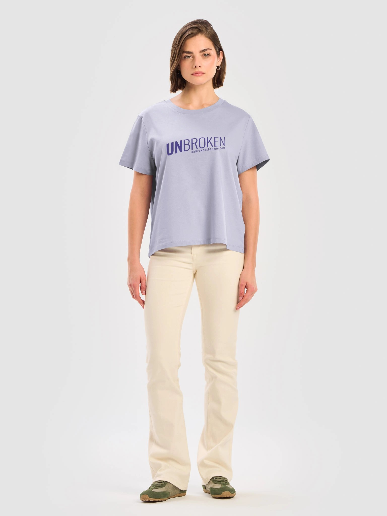 Women's Classic Cut Tshirt - UNBROKEN Logo (Lavender or Grey) product image (6)