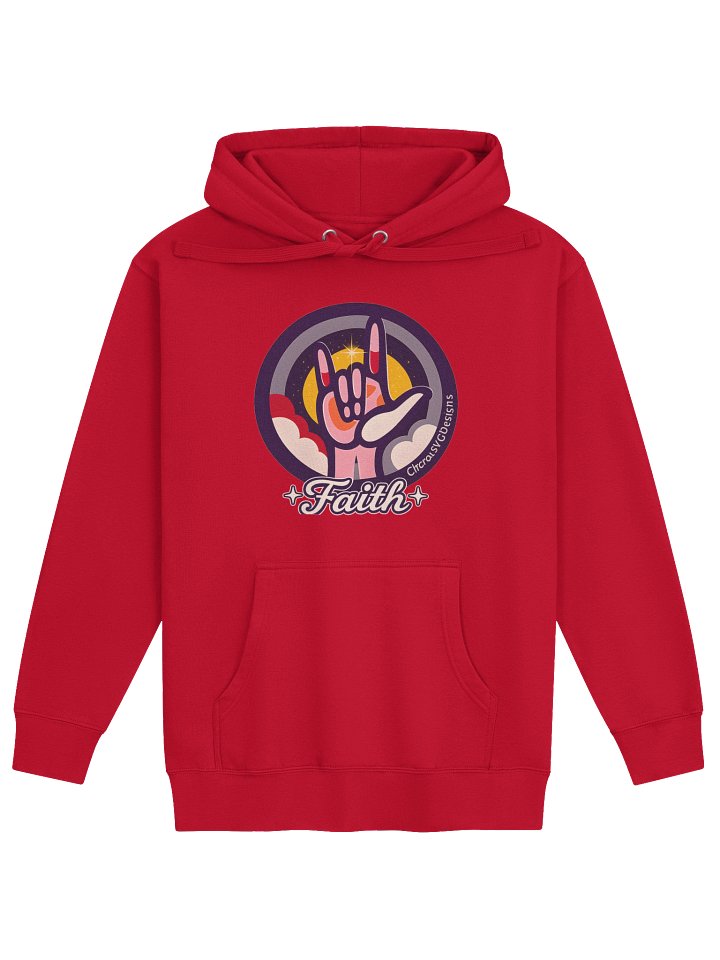 ASL Faith Hoodie | Sign Language I Love You Hooded Sweatshirt | Christian Deaf Awareness Hoodie | Inspirational ASL Apparel Gift product image (1)
