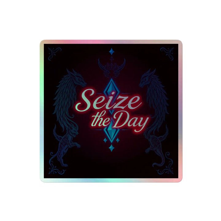 Seize the Day Holographic Sticker Sheet product image (2)