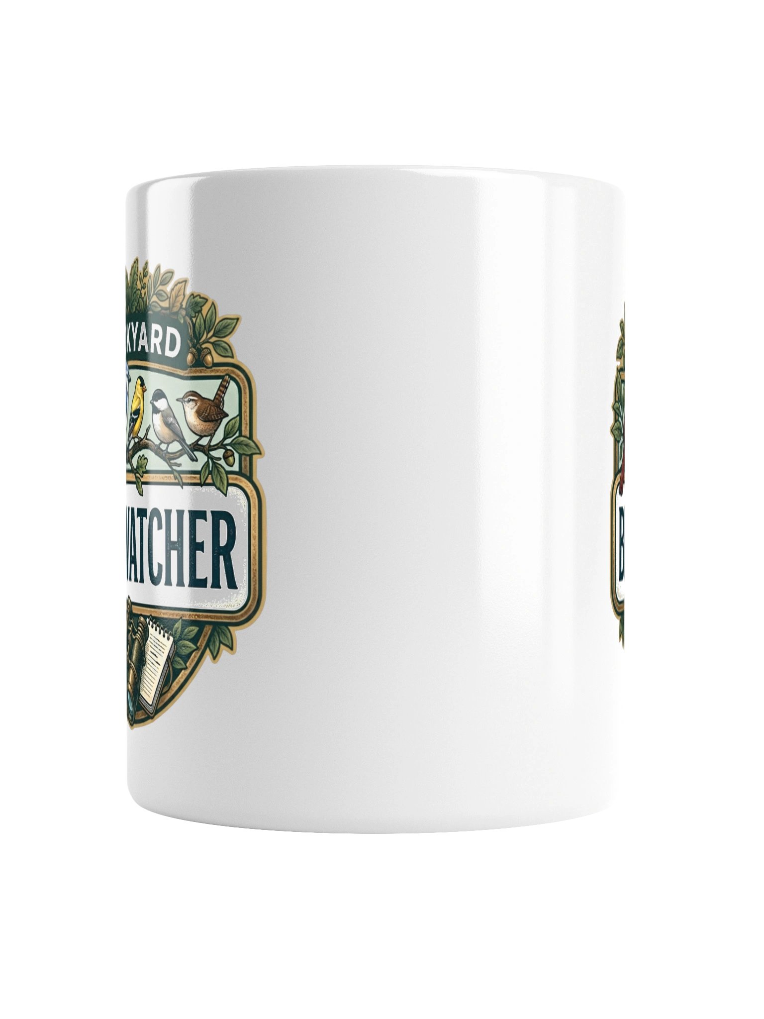 Backyard Birdwatcher Ceramic Mug – Colorful Songbird & Binoculars Coffee Cup product image (4)