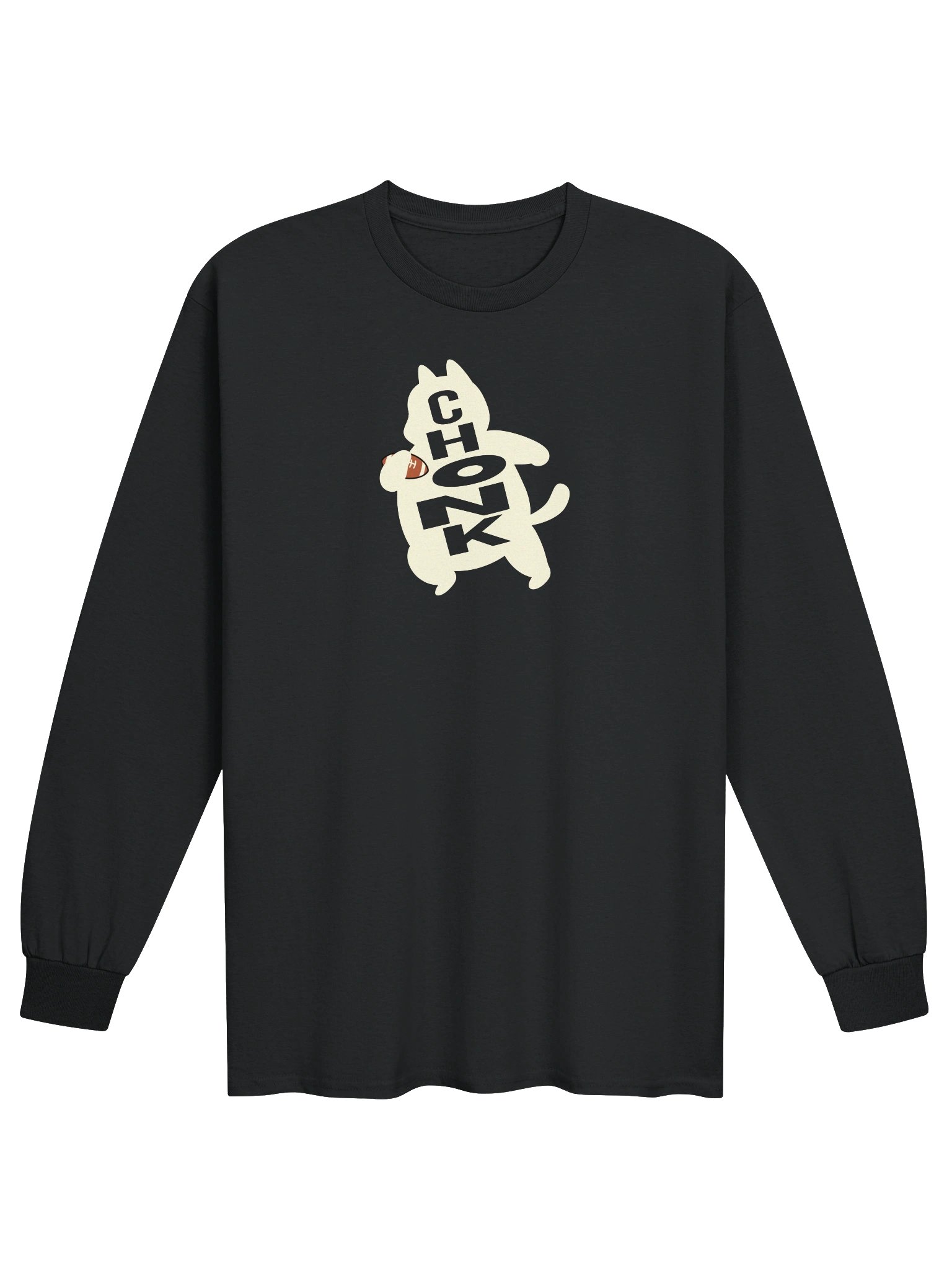 American Football Chonk Cat 1 - Unisex Adult Long Sleeve T-shirt product image (1)