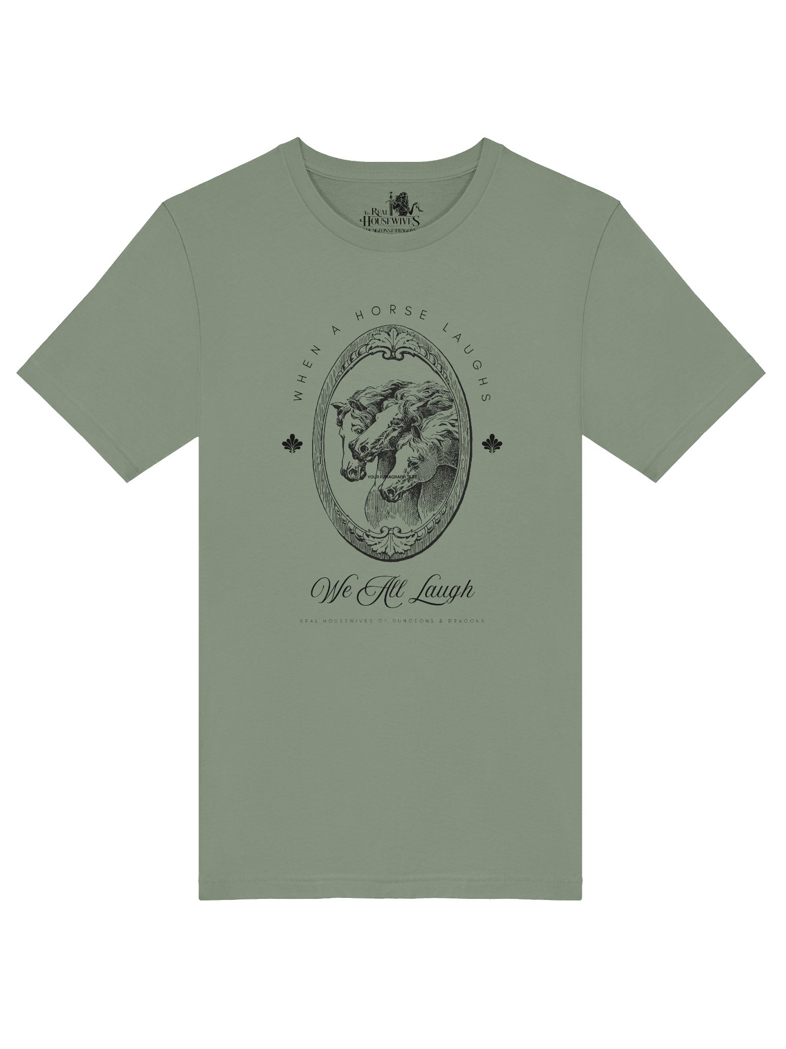 When A Horse Laughs Tee - Black product image (3)