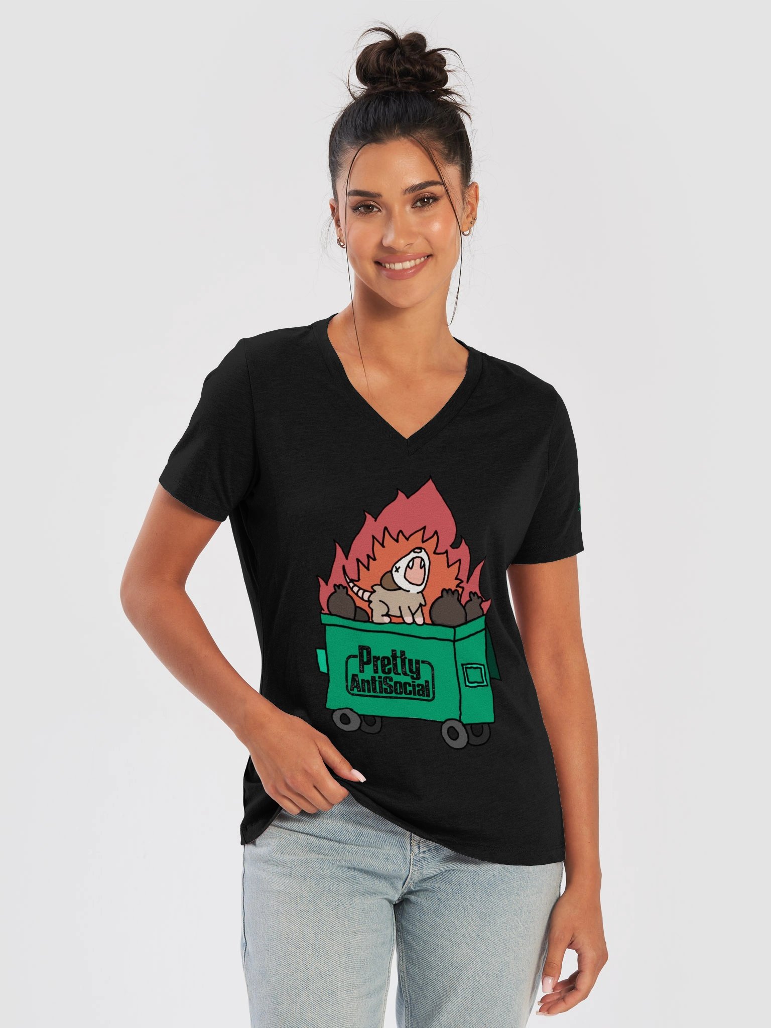 Pretty Little Dumpster Fire V-Neck product image (9)