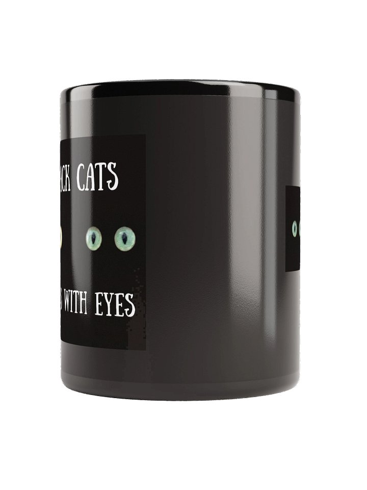 Black Cats - Voids With Eyes - Black Glossy Mug product image (2)