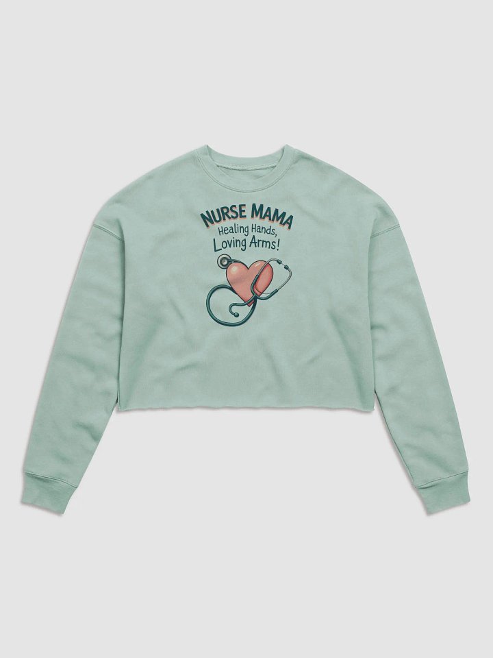 Nurse Mama Healing Hands Crop Sweatshirt product image (13)