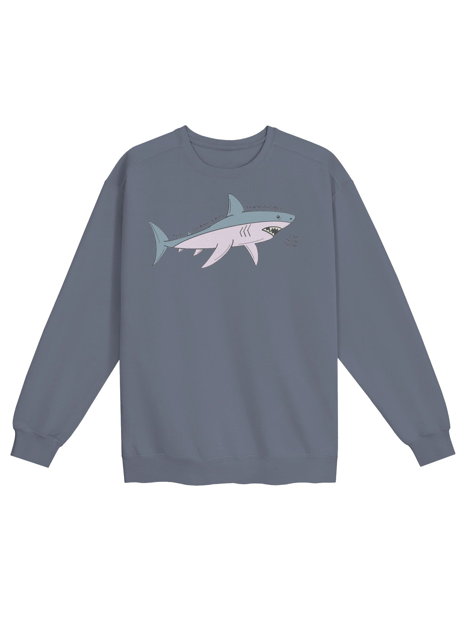 THIS SHARK EATS TRANSPHOBES SWEATSHIRT product image (1)