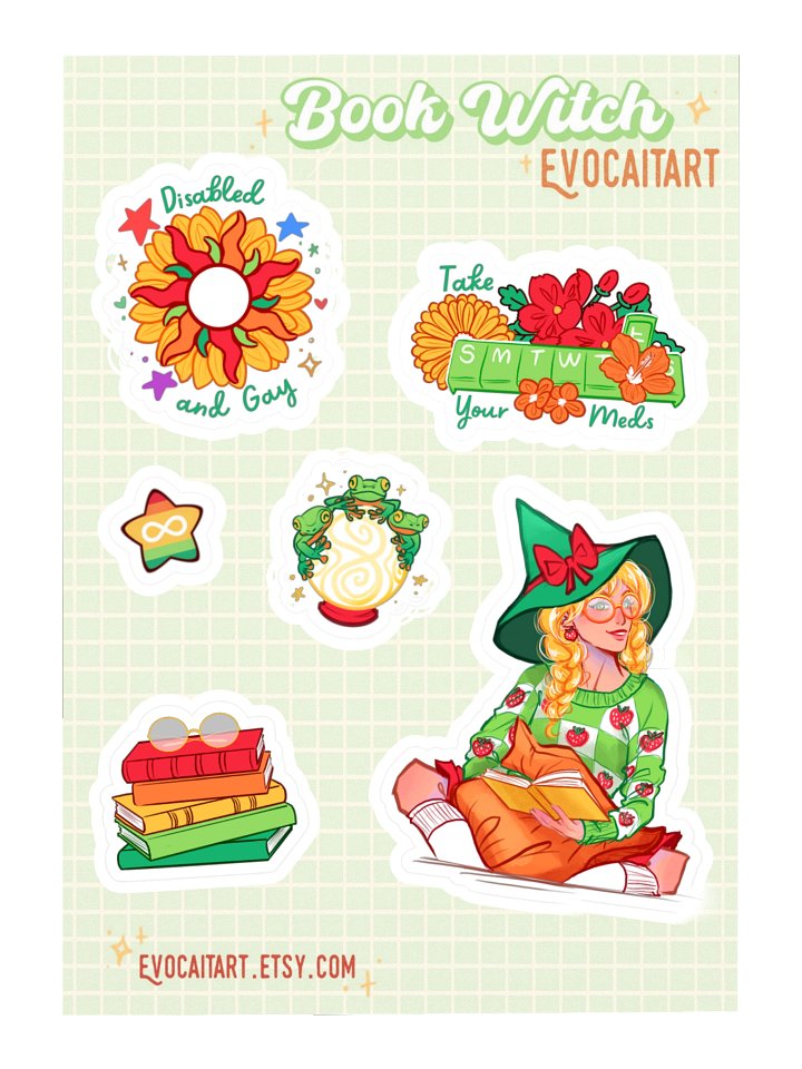 Autism Pride Flag Witch Stickers product image (2)