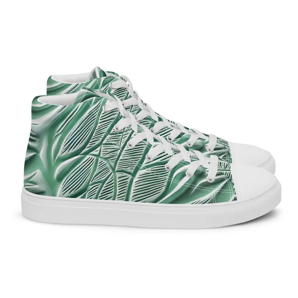 Women's Seafoam Green Abstract Animal Print High Tops product image (2)